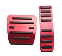 Coche Cubierta De Pedales Para Chery Para Tiggo 7, 8 Para Pro Para Plus Para 2, 3X Para 4, 5X Para Max 2016-2025 Cubiertas Para Pedales De Freno Combustible(AT 2PCS Red)