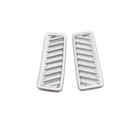 coche Cubierta Salida Aire Compatible Con Toyota Para Harrier 2021 2022 2023 2024 LHD Salpicadero De Coche Delantero Pequeño Aire Acondicionado Salida Cubierta De Ventilación Embellecedor(Silver)