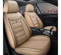 Coche Cubiertas Asientos Funda De Cuero para Asiento Coche para A3 8p 8l para Sportback A4 B7 para Avant B5 B8 A6 C7 para A5 para C5 100 C4 Q5(Beige Front+Rear)