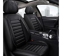 Coche Cubiertas Asientos Fundas Asiento Coche para A3 8p 8l para Sportback A4 B7 para Avant B5 B8 A6 C7 para A5 para C5 100 C4 Q5 Conjunto Protectores Cuero(Negro)