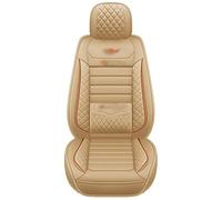 Coche Cubiertas Asientos Juego Completo 5 Asientos para A4 B8 B6 B7 para Avant A3 8P A5 Fundas Cuero para Asiento De Coche para Sportback Q2 Q3 A7 Q7 4L 100 C4 A6 4F C7 C5(Beige,Standard)