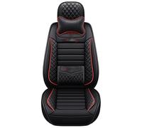 Coche Cubiertas Asientos Juego Completo 5 Asientos para A4 B8 B6 B7 para Avant A3 8P A5 Fundas Cuero para Asiento De Coche para Sportback Q2 Q3 A7 Q7 4L 100 C4 A6 4F C7 C5(Negro,Deluxe a)