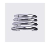 Coche Cubiertas Manijas para Seat para Ibiza MK3 6L 2003-2009 Manija Puerta Cubierta Exterior Coche Protector Lateral Cromado Protección contra Arañazos Piezas Moldura(Chrome a)