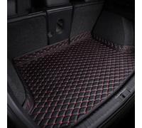 Coche Cuero Alfombrillas Maletero para Audi A4 B9 Avant/Kombi 2015 2016 2017 2018-2022, Antimanchas Antiarañazos Impermeable Antideslizante Cuero Protectora Accesorios,D Black Red