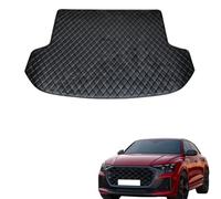 Coche Cuero Alfombrillas Maletero,para Audi RS Q8 2021-2025 | Medida Revestimiento Premium Impermeable Todo Protector Maletero Antideslizante Auto Cubre Vehículo Alfombra Trasera