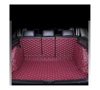 Coche Cuero Alfombrillas Maletero para Porsche para Macan 2014 2015 2016 2017 2018 2019 2020 2021 2022 Alfombrilla para Maletero Alfombra Interior(Wine Red 3D)