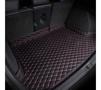 Coche Cuero Alfombrillas Maletero para Volvo EM90 2025-, Maletero Protector Tronco Bandeja Alfombra Protectora Forro Interior,Black-Red