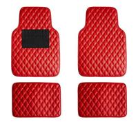 Coche Cuero Alfombrillas para Abarth 595 695 595C 124 Spider Grande Punto Abarth 500C Monster, 4 Piezas Personalizada Antideslizantes Impermeables Delanteras Traseros Filas Moquetas Accesorios