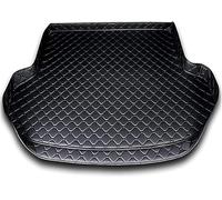 Coche Cuero Alfombrillas para Maletero para Hyundai Santa Fe II 7-Seat 2006-2010 2011 2012 | Bandeja Forro Alfombra Antideslizante AntiarañAzos Moquetas,A/Black