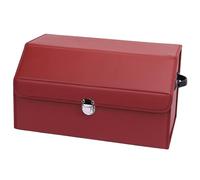 Coche Cuero Organizador de Maletero para Ford Mustang/Mustang GT/Mustang Mach 1 3-Doors 2000-2023 2024 2025, Plegable Impermeable Multicompartimento Auto Accesorios,M-Wine-Red