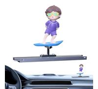 Coche Dashboard Shaking Toy, Dashboard Bobblehead | Dibujos animados Shaking Head Car Decoration,Surfing Boy Ornament for Women Friend Novio Lindos Accesorios
