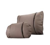 Coche de 1/2 Piezas con reposacabezas Cuero, Cojines Cintura Transpirables(D Style)