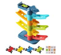 Coche de,4 Vehículos de Inercia Miniatura de Escritorio - Coche Pista Carreras,para Niños Niñas A Partir De 3+ Años Cumpleaños Juego Interior Escritorio Y Suelo
