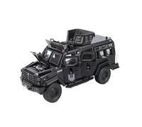 Coche De Aleación Tiger Tooth Sword Modelo De Coche Policial Militar 1:24 Simulación Decoración del Hogar(Black)