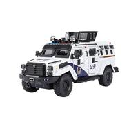 Coche De Aleación Tiger Tooth Sword Modelo De Coche Policial Militar 1:24 Simulación Decoración del Hogar(White)