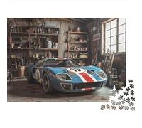 Coche de Carreras clásico Rompecabezas DIY 1000 Piezas para Adultos Y Adolescentes,Race Car Garage Detail Decoración Mural, Rompecabezas Vacaciones Indoor, Juego Educativo 52x38cm/1000pcs