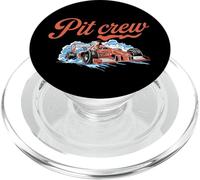 Coche de Carreras en un Speedway Vintage Racing Pit Crew Motorsport PopSockets PopGrip para MagSafe