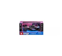 BBurago Coche a escala 1:43 Alpine A524 (2024) Pierre Gasly #10 Window Box 12,5 cm Negro/Rosa