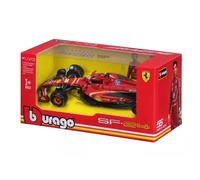 Burago Ferrari SF-24 Charles Leclerc #16 2024 - Maqueta Realista de Coche a Escala 1:43, conducido por Charles Leclerc, Licencia Oficial Ferrari, Edad Recomendada 3+ años