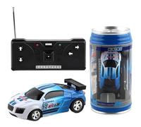 Coche de carreras RC de 2,76 pulgadas, vehículo teledirigido estilo lata de PP, mini modelo de velocidad eléctrica, de control compacto con respuesta de dirección suave | Juego de juegos para