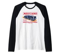 Coche de Carreras Retro Meccano Paris 1933 Camiseta Manga Raglan