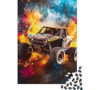 Coche de Carreras Todoterreno Puzzle de 1000 Piezas Papel para Adultos Escena Dinámica Decoración Familiar Regalo 38x26cm/1000pcs