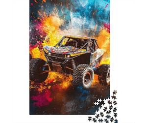 Coche de Carreras Todoterreno Puzzle de 1000 Piezas Papel para Adultos Escena Dinámica Decoración Familiar Regalo 38x26cm/1000pcs