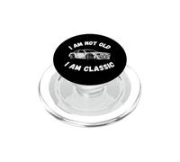Coche de Carreras Vintage clásico Regalo Entusiasta para Hombres y Mujeres PopSockets PopGrip para MagSafe