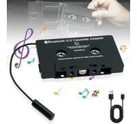 Coche de casete Bluetooth: adaptador de casete 5.0 para radio de coche, adaptador de casete bluetooth cinta de cassette inalámbrica para coche adaptador auxiliar adaptador de casete para teléfono