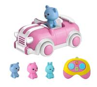 Coche De Control Remoto Para Niños,Vehículo de Control Remoto Infantil con Música y Luces | Vehículo de Juguete con Bumper Controlado,Para Cumpleaños Fiesta Escuela Guardería Hogar Niños y Niñas