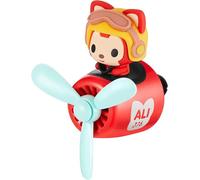 Coche de dibujos animados ambientador ambientador de aire,difusor de Piloto de oso Lindo,hélice Salida de aire ambientador.Perfume de Coche para la decoración interior del coche. (zorro)