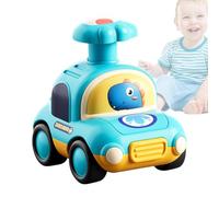 Coche de empuje, juguete de coche de empuje Dibujos animados creativos y | Los presionan en el vehículo de empuje para los niños pequeños, juguete para el hogar, Mini vehículo alimentado por Fricti