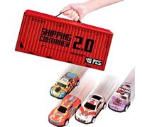 Coche De Empuje - Mini Vehículos De Inercia De 48 Piezas, Modelos Compactos De PP, Juego De Camiones Coloridos Con Movimiento Fácil | Grandes Favores Para Niños Y Niñas, Dormitorios, Estantes, Casas