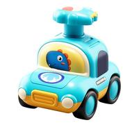Coche de Empuje para niños pequeños,Coche de Empuje, para Coche Go Press para niños pequeños | pequeño para vehículos Push and Go con Silbato, para vehículos con Prensa de Dinos