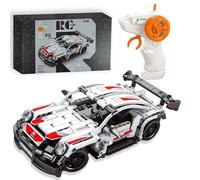 Coche De F1 RC De 8 Años Compatible con Lego Technic, Modelo Blanco De 389 Piezas A Escala 1:16 con Control Remoto De 2,4 GHz, Regalo De Cumpleaños Niños De 10, 11, 12, 13, 14 Y 15 Años