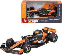 - Coche de Fórmula 1 Compatible con Lando Norris McLaren MCL38#4 Miami GP 2024, Escala 1/43, Bburago 38214N