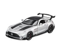 Coche De Juguete 1/24 para Benzs-GT GTR Aleación Modelo De Coche Deportivo Simulación De Carreras Sonido Y Luz Descubre El Juego Colección Regalo Maqueta Coche(Gray)