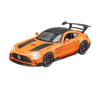 Coche De Juguete 1/24 para Benzs-GT GTR Aleación Modelo De Coche Deportivo Simulación De Carreras Sonido Y Luz Descubre El Juego Colección Regalo Maqueta Coche(Naranja)