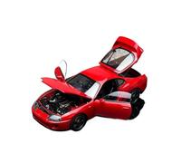 Coche De Juguete 1/43 para Nivel De Colección Supra A80 Modelo De Coche De Aleación Exhibición De Carrera Estática Maqueta Coche(Rojo)