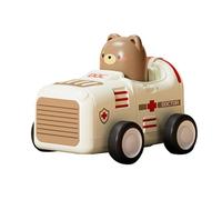 Coche de juguete accionado por fricción,Coche de juguete extraíble - Juguete para tirar hacia atrás con prensa de para vehículo impulsado por fricción de dibujos animados | Creativetoddler Car