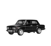 Coche De Juguete con Luz Y Música Boomerang Modelo De Aleación Fundida A Presión Escala 1:32 para Rusia Lada 2106(Black)