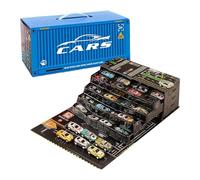 Coche De Juguete con Retroceso - Juegos Educativos Pequeños De Aleación | 48 Piezas Garaje De Coches De Carreras - para Niños Y Niñas Casa Viaje Dormitorio Aula Salón Cumpleaños Vacaciones