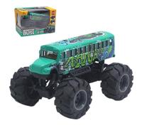 Coche de juguete de autobús escolar: coche de aleación de 6 pulgadas para retractarse, autobús motor accionado por fricción, construcción de metal resistente, juguete educativo para el desarrollo