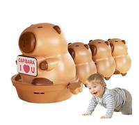 Coche De Juguete De Cuerda - Coche De Carpincho Magnético Con Cadena De Tracción De 6,5 Pulgadas | Desarrollo De Habilidades Motoras Finas Sensoriales Para Bebés Mayores De 6 Meses, Niños, Niñas Y Act