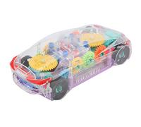 Coche de Juguete Duradero y Colorido con Luz y Música para Edades de 1 a 6 Años, Modelo de Engranaje Mecánico de Conducción Universal para Aprendizaje Cognitivo (Coche de Concepto