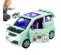 Coche de juguete iluminado, mini coches para niños Sonido, Tamaño Pequeño, | Coche Simulación de exploración del deseo, mejora la curiosidad, recuerdos de portátiles, re