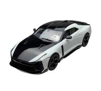 Coche De Juguete Modelo De Superdeportivo Carreras Aleación Nissan GT-R50 Italdesign Edición Especial A Escala 1/18, Exhibición Estática Maqueta Coche(Gray)
