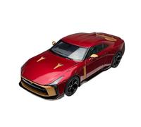 Coche De Juguete Modelo De Superdeportivo Carreras Aleación Nissan GT-R50 Italdesign Edición Especial A Escala 1/18, Exhibición Estática Maqueta Coche(Rojo)
