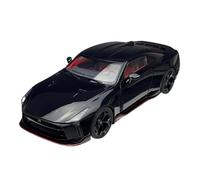 Coche De Juguete Modelo De Superdeportivo Carreras Aleación Nissan GT-R50 Italdesign Edición Especial A Escala 1/18, Exhibición Estática Maqueta Coche(Negro)