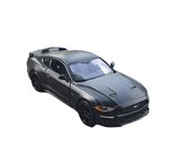 Coche De Juguete Mustang GT 2018 Aleación Deportiva Modelo Coche Carreras Metal Fundido Presión Escala 1:24 Colección Juguetes para Aficionados. Maqueta Coche(Negro)